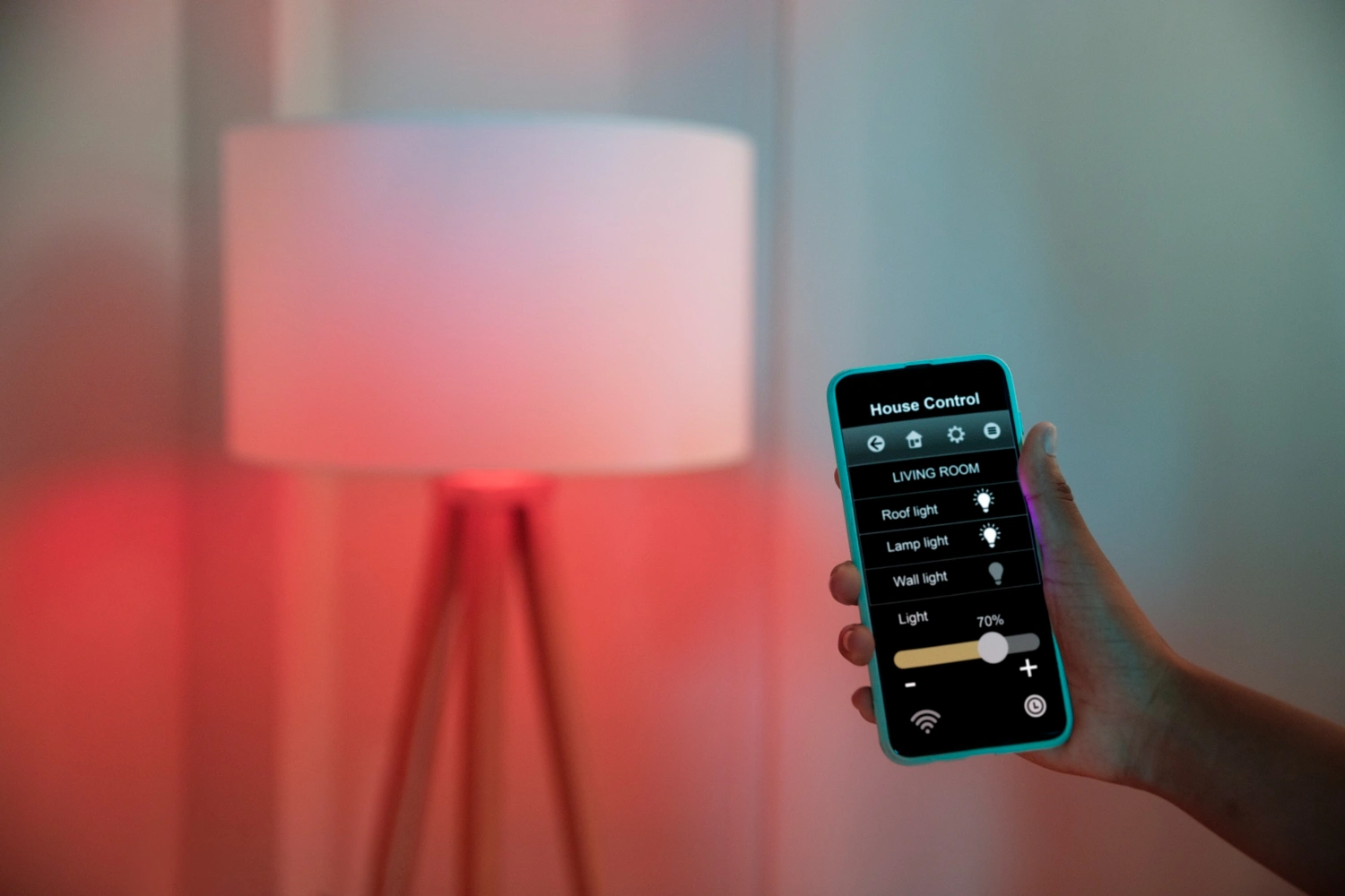 Control de iluminación inteligente desde el celular