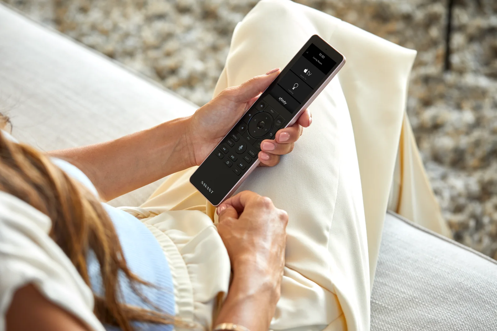 Savant Pro Remote en uso